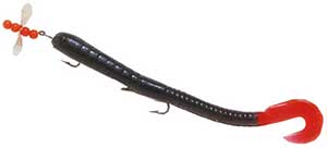 Creme Pre-Rigged Curl Tail Worm