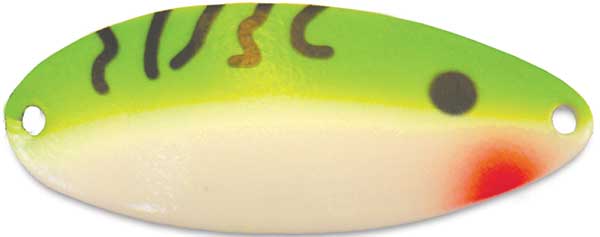 Acme C340SG/GD Little Cleo Spoon, 2 1/2, 3/4 oz, Super Glow Green Digger,  Sinking - Bronson