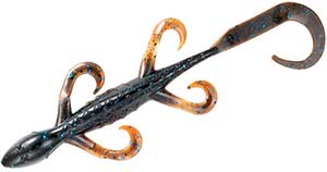 YUM Lizard Ultimate Finesse Lizard Soft Plastic Swim-Bait Bass Fishing Lure  with Curly Legs and Tail