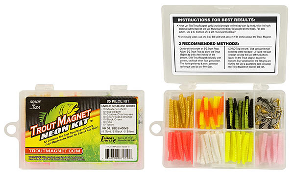 LeLand's Lures Trout Magnet Neon 85 Piece Kit