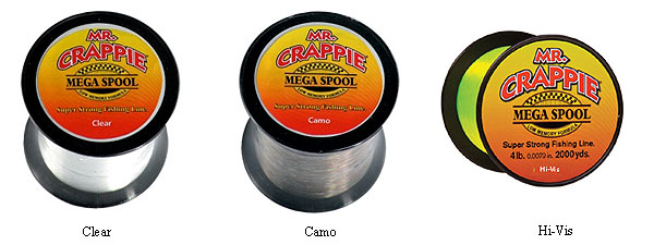 Mr Crappie Filler Spool 100 Yards 4 Lbs Low Memory Formula ~ High Visibility