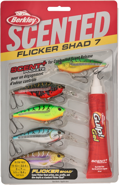 Berkley Scented Flicker Shad Tiger Pack - FULL SELECTION