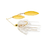 Gold Frame Hammered Double Willow Spinnerbait